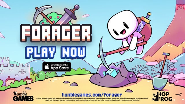 Farm, Craft and Explore in the Open-World Game Forager
