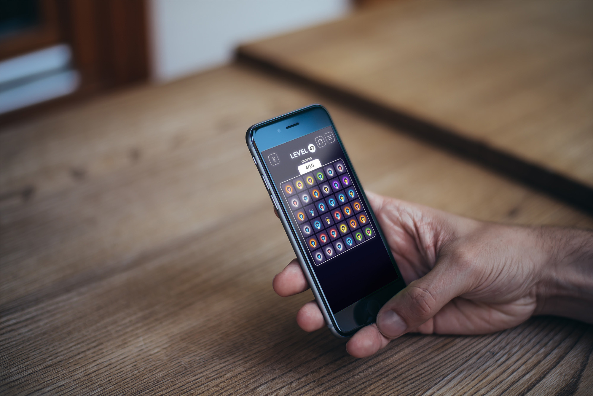 Fique colorido com as lâmpadas Common sense Puzzler 2.0