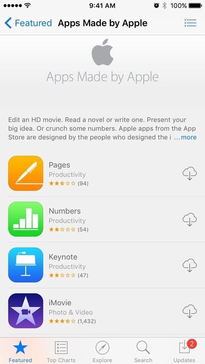 Apple makes a number of apps that are perfect for creating and editing documents, spreadsheets, and slide shows.
