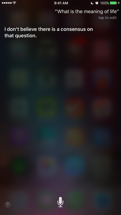 Siri meaning of life