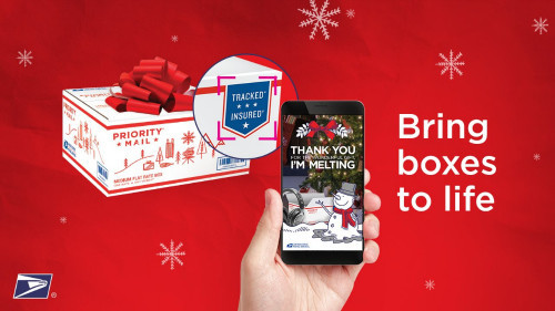 USPS augmented reality iPhone app Christmas