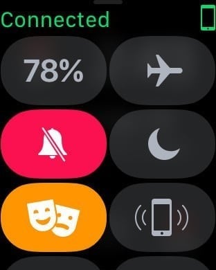 Theater Mode in watchOS 3.2 is activated in the Control Center. 
