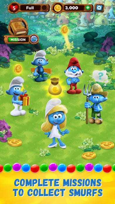 Smurfs Bubble Story 2