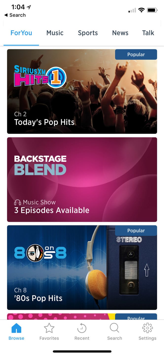 SiriusXM Radio App Update Brings a Completely New Design and More
