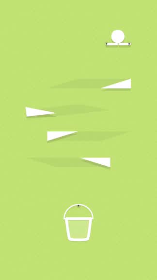 Plunge and spin to the goal in Drop Flip, a physics puzzler